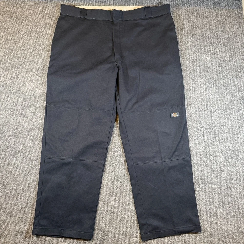 Dickies Loose Fit Double Knee Work Pants Navy 42x30 Utility Skater Workwear